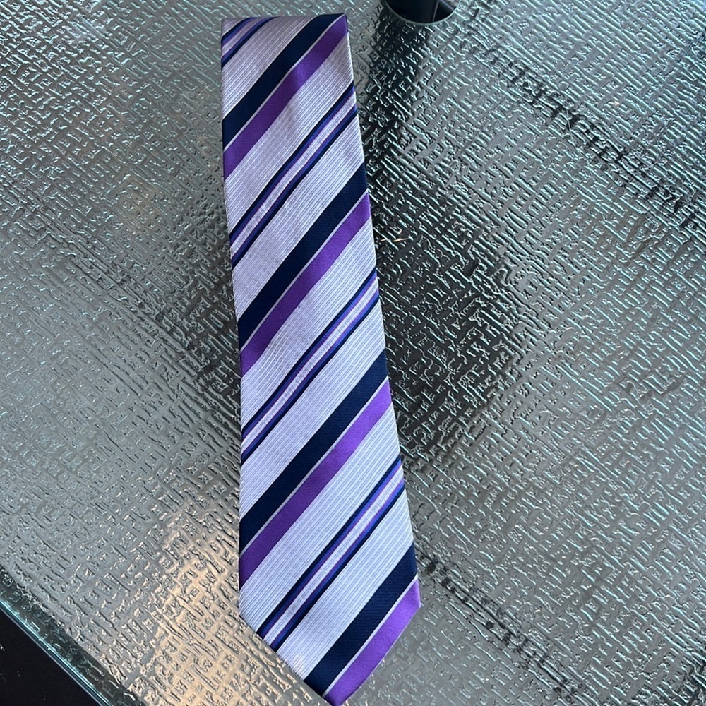 Striped tie